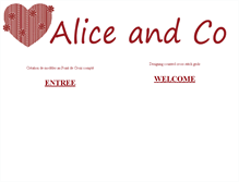 Tablet Screenshot of alice-and-co.com